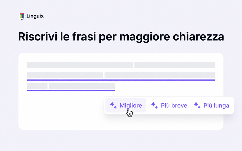 Mantieni ogni messaggio chiaro e professionale